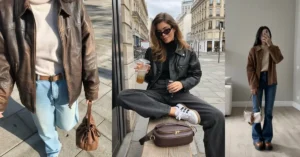 leather jacket outfit