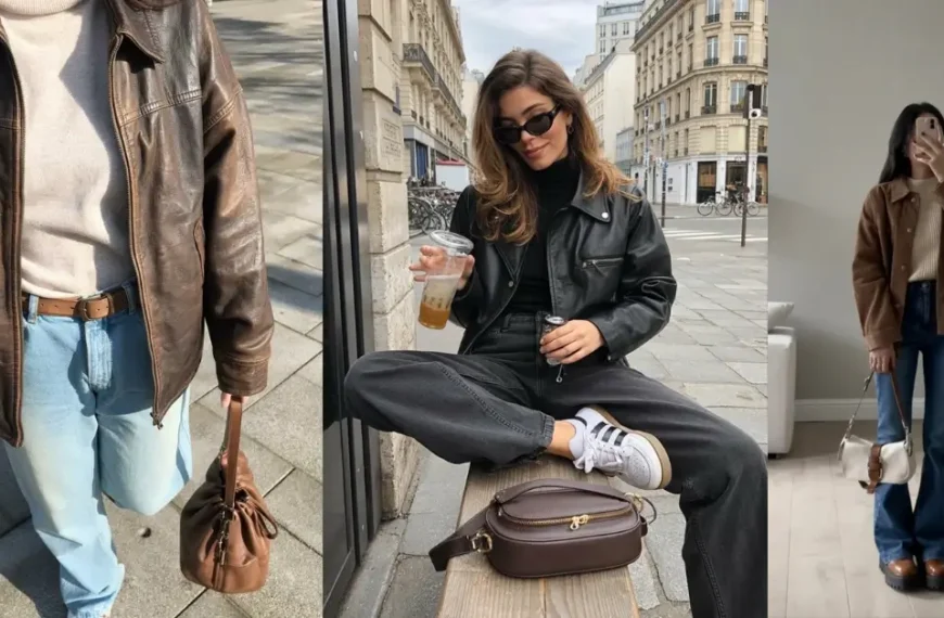 leather jacket outfit