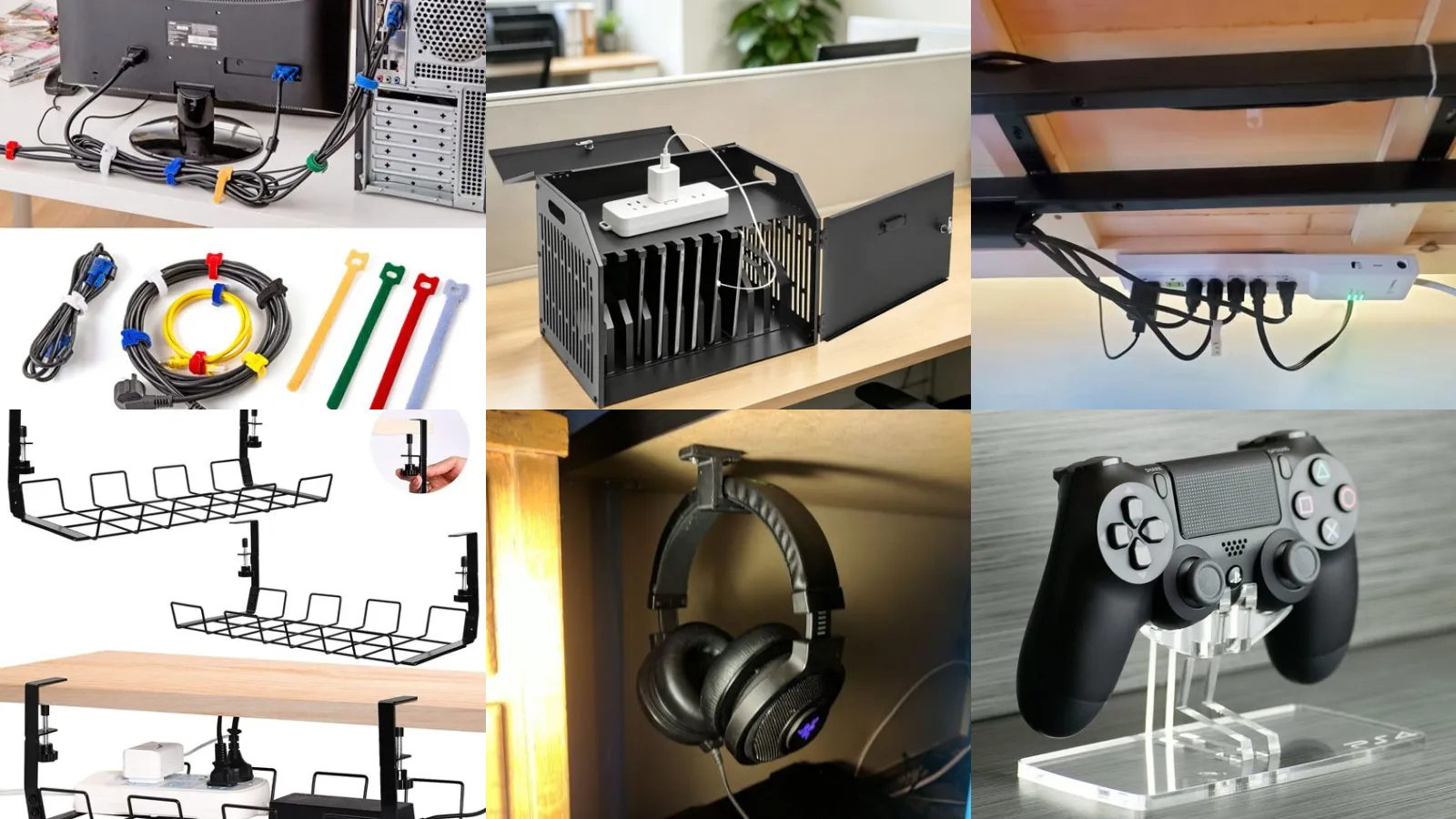 18+ Genius Desk PC Cable Ideas That Hide The Mess