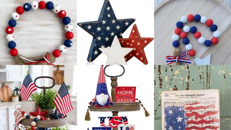 30+ Show-Stopping 4th of July Tiered Tray Decor Ideas
