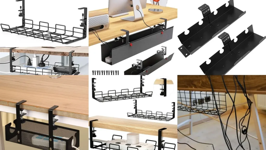 19+ Genius Desk Cable Tray Ideas That Hide Messy Wires