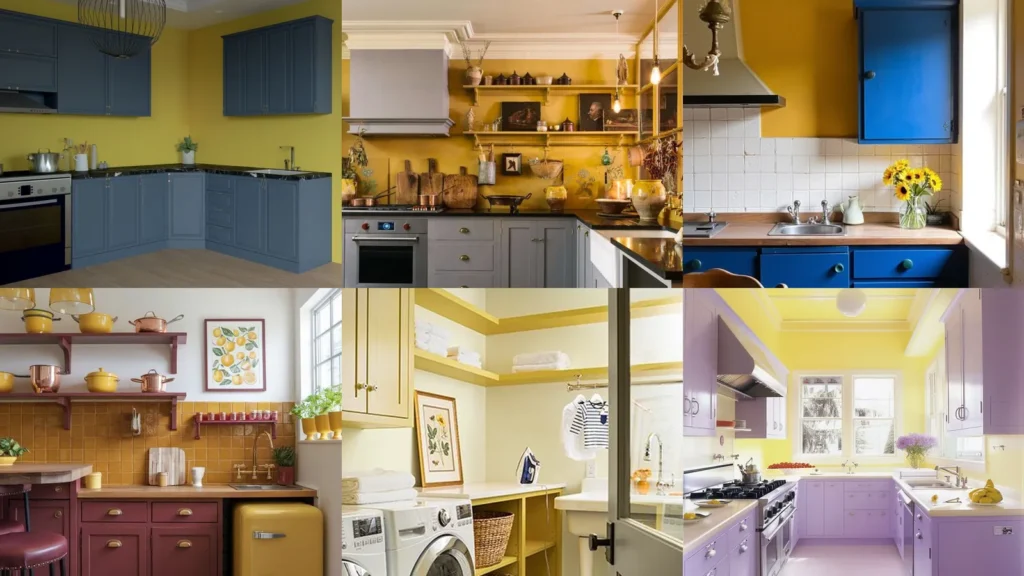20 Cabinet Color Ideas for Yellow Walls, From Cream to Lavender