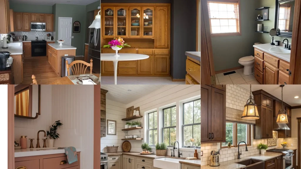 20 Ideas for Cabinet Colors With Honey Oak Trim and Other Wood-Tone Pairings