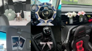 20 Car Interior Decor Ideas With Flowers, Bows and Little Personal Touches