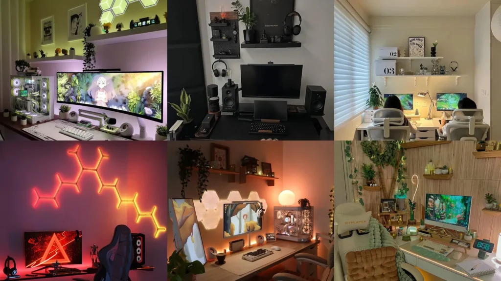 20 Gaming Setup Ideas With Pretty Lighting, Clever Storage and Personal Touches