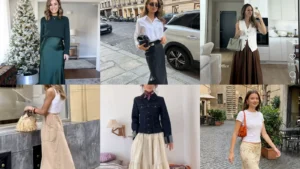 20 Midi Skirt Outfit Ideas to Try If You’re Petite