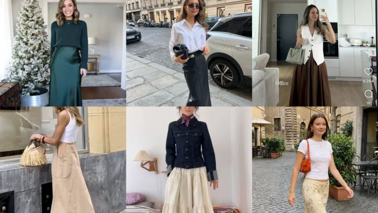 20 Midi Skirt Outfit Ideas to Try If You’re Petite
