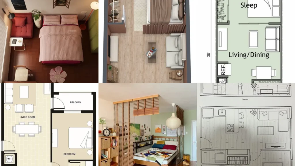 20 Studio Apartment Floor Plans and Small-Space Layout Ideas