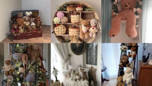 20 Teddy Bear Collection Display Ideas With Shelves, Baskets and More